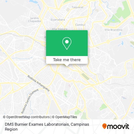 DMS Burnier Exames Laboratoriais map