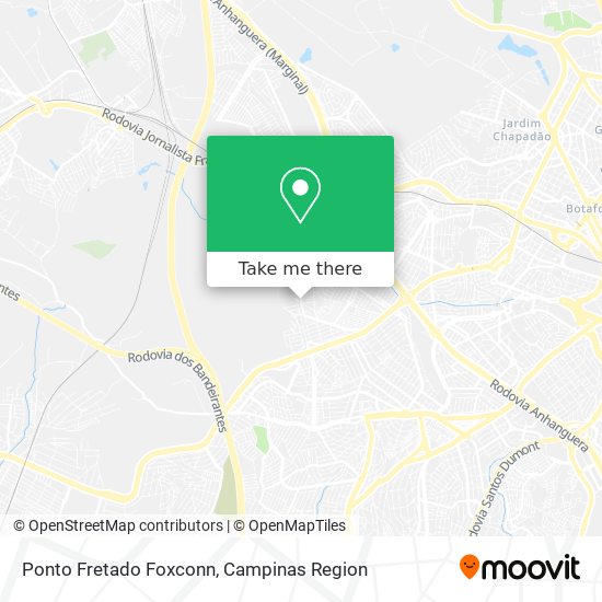 Ponto Fretado Foxconn map