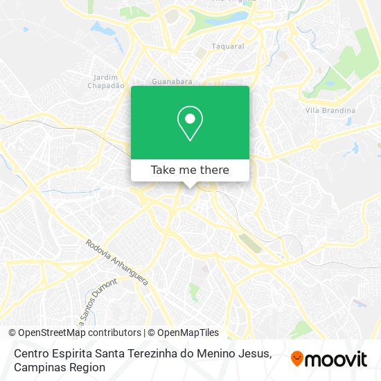 Mapa Centro Espirita Santa Terezinha do Menino Jesus