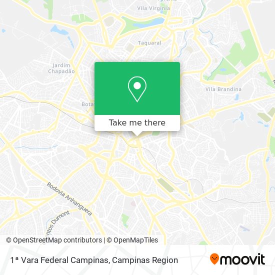1ª Vara Federal Campinas map