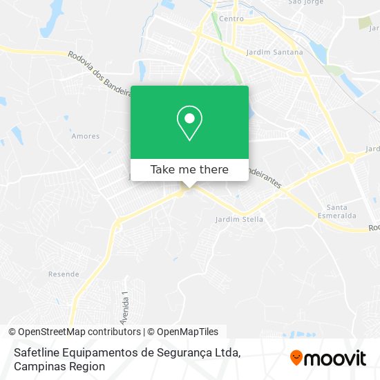 Mapa Safetline Equipamentos de Segurança Ltda