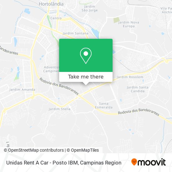 Unidas Rent A Car - Posto IBM map