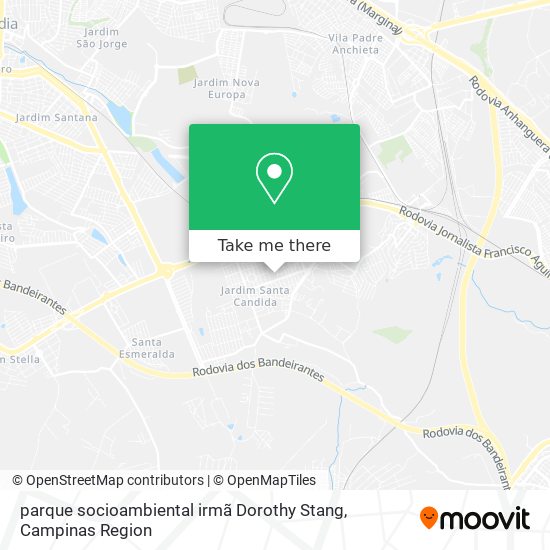 parque socioambiental irmã Dorothy Stang map