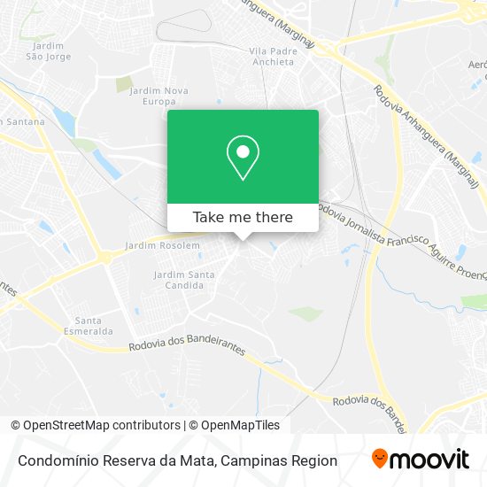 Mapa Condomínio Reserva da Mata