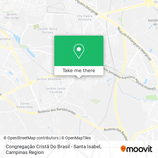 Congregação Cristã Do Brasil - Santa Isabel map
