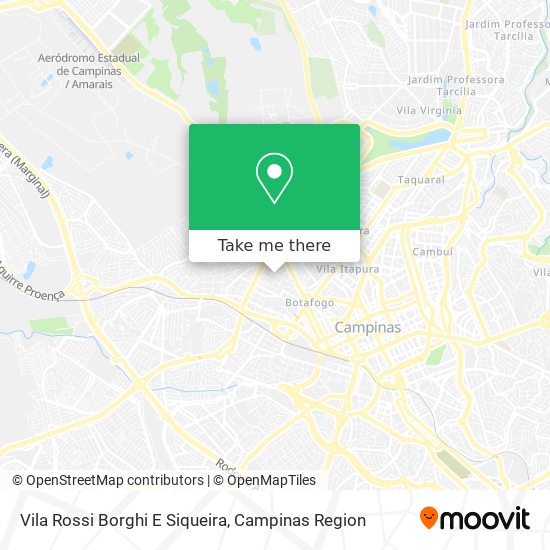 Mapa Vila Rossi Borghi E Siqueira