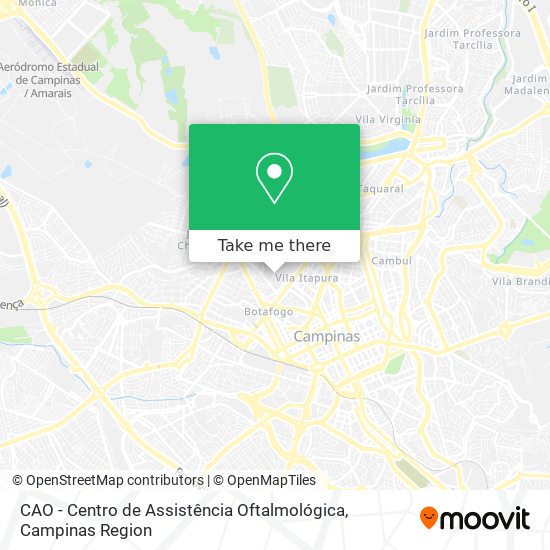 CAO - Centro de Assistência Oftalmológica map
