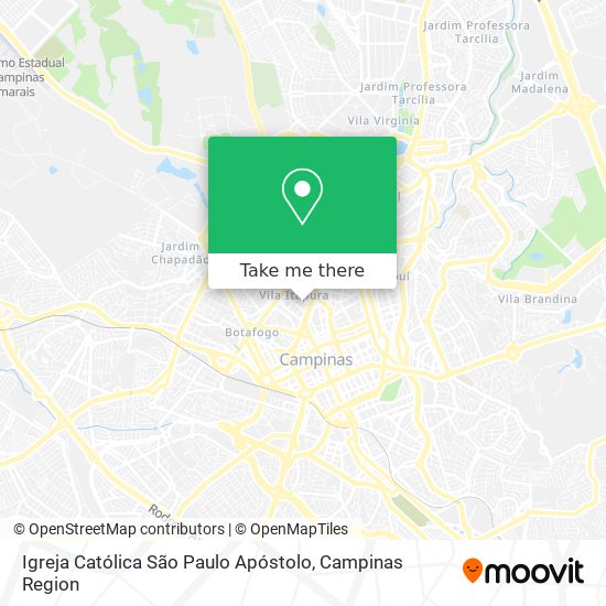 Mapa Igreja Católica São Paulo Apóstolo