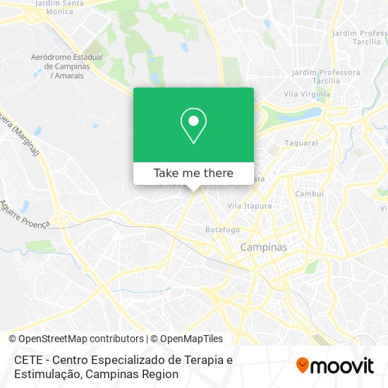 Mapa CETE - Centro Especializado de Terapia e Estimulação