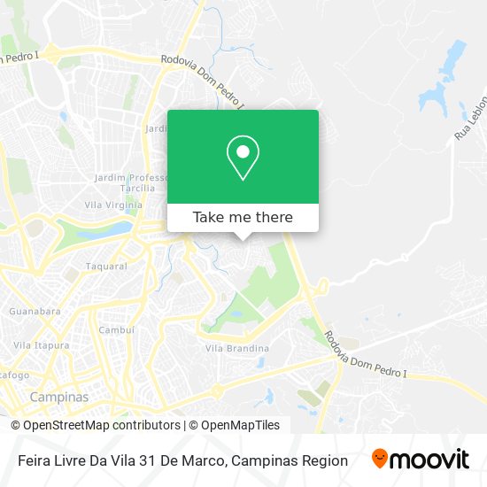 Feira Livre Da Vila 31 De Marco map