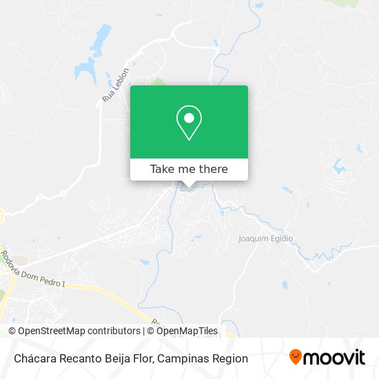 Chácara Recanto Beija Flor map