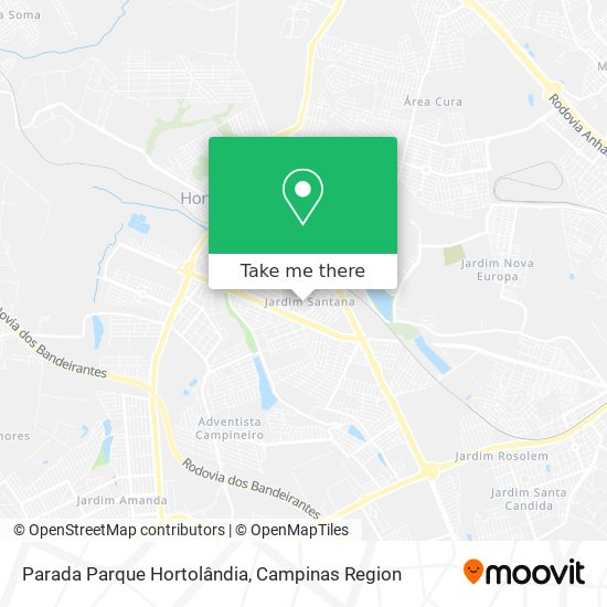 Parada Parque Hortolândia map