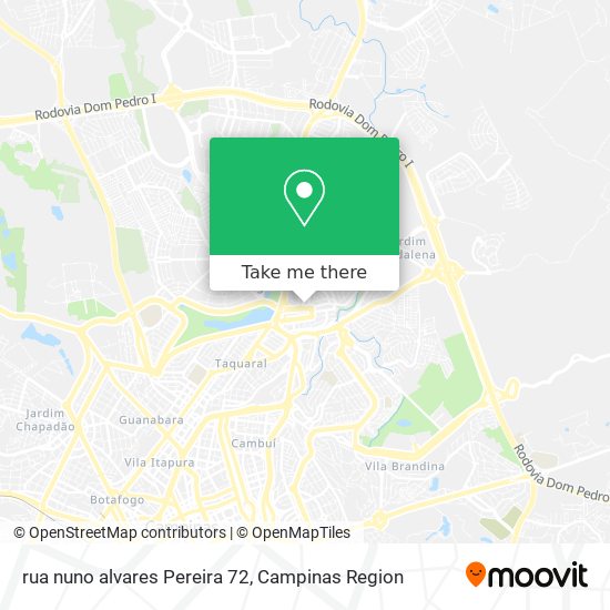rua nuno alvares Pereira 72 map