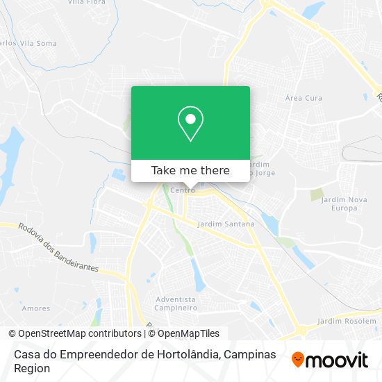 Casa do Empreendedor de Hortolândia map