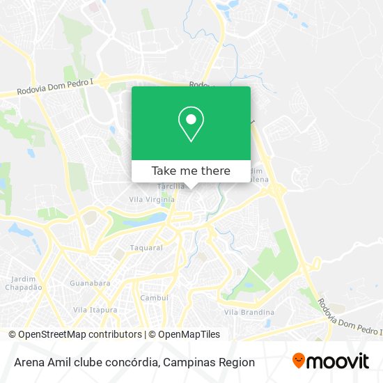 Mapa Arena Amil clube concórdia