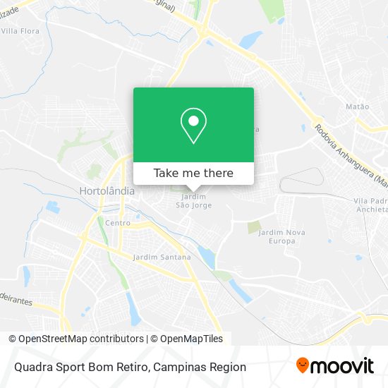 Quadra Sport Bom Retiro map