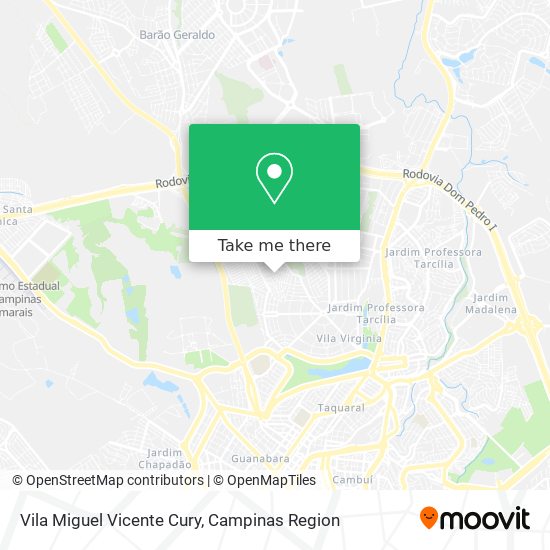 Vila Miguel Vicente Cury map