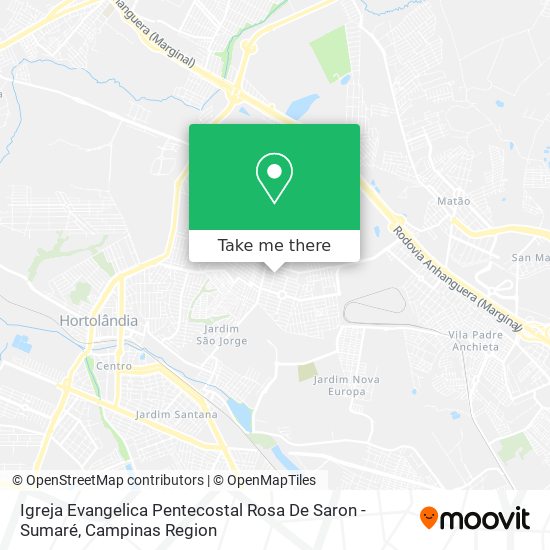 Igreja Evangelica Pentecostal Rosa De Saron - Sumaré map