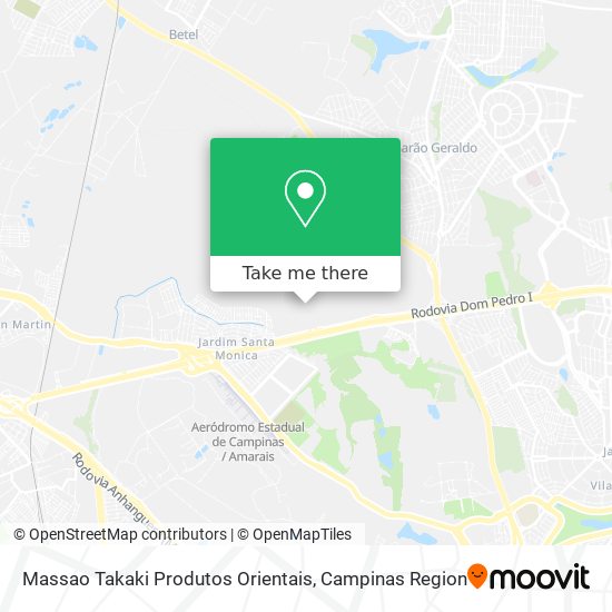 Massao Takaki Produtos Orientais map