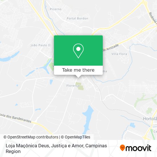 Loja Maçônica Deus, Justiça e Amor map