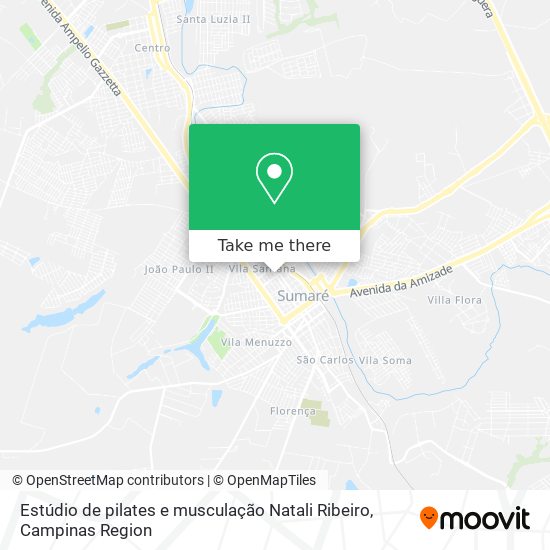 Estúdio de pilates e musculação Natali Ribeiro map