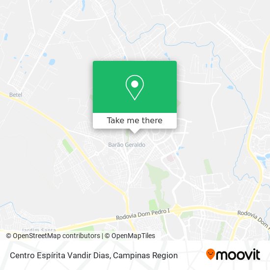 Mapa Centro Espírita Vandir Dias