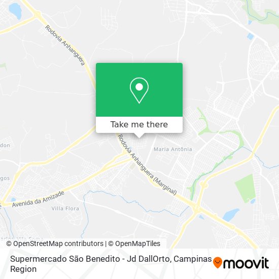 Supermercado São Benedito - Jd DallOrto map