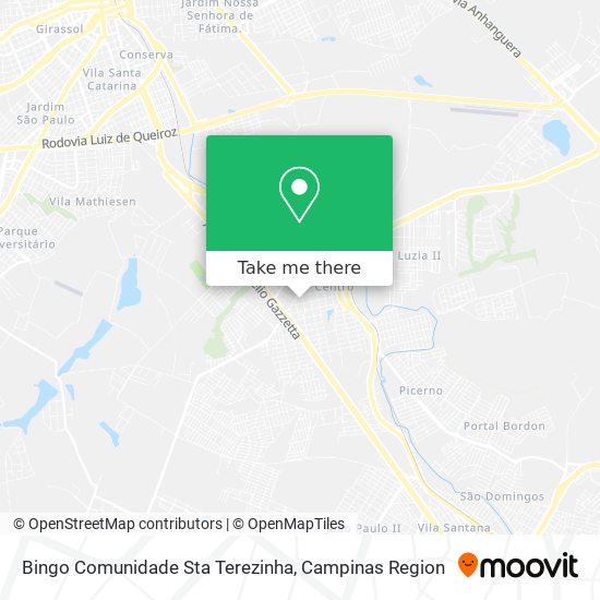 Bingo Comunidade Sta Terezinha map