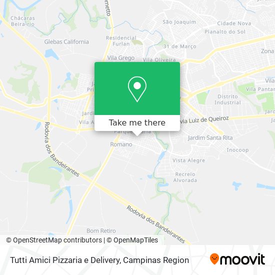 Tutti Amici Pizzaria e Delivery map