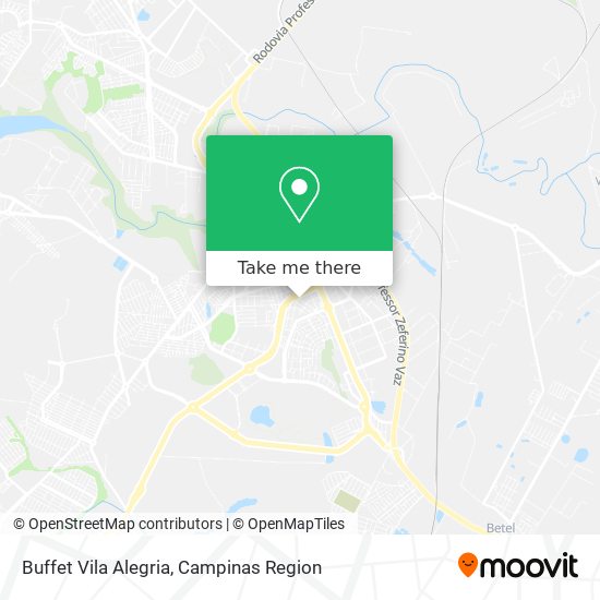 Buffet Vila Alegria map