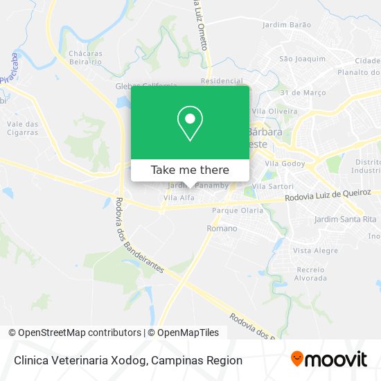 Clinica Veterinaria Xodog map