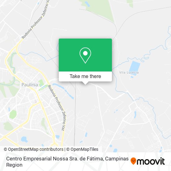 Mapa Centro Empresarial Nossa Sra. de Fátima