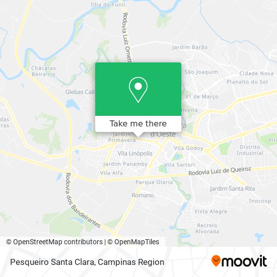 Pesqueiro Santa Clara map