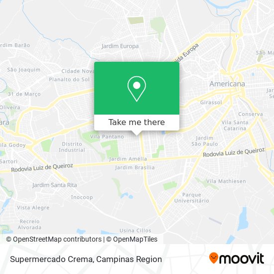 Supermercado Crema map