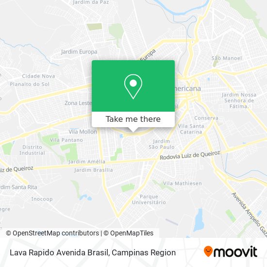 Mapa Lava Rapido Avenida Brasil