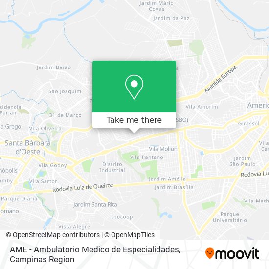 Mapa AME - Ambulatorio Medico de Especialidades