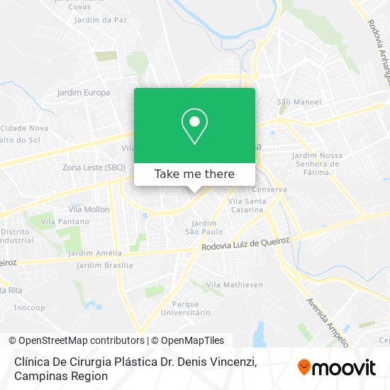 Clínica De Cirurgia Plástica Dr. Denis Vincenzi map