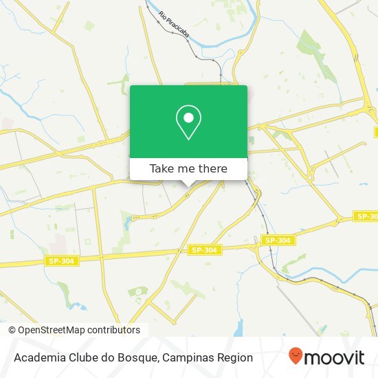 Mapa Academia Clube do Bosque