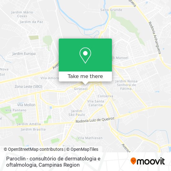 Paroclin - consultório de dermatologia e oftalmologia map