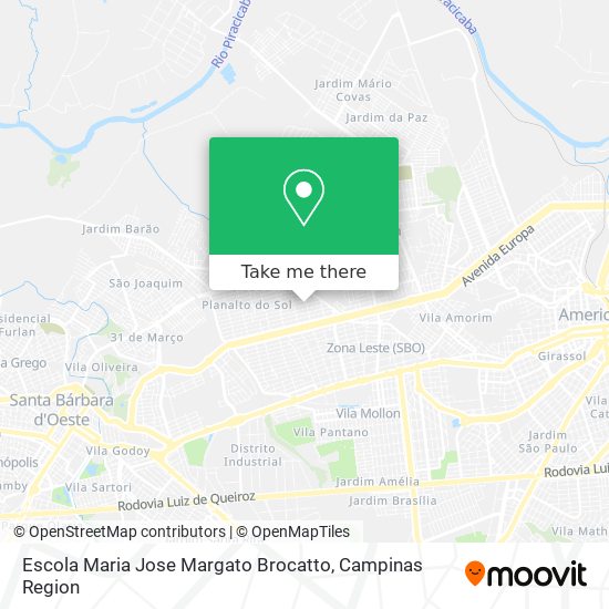 Mapa Escola Maria Jose Margato Brocatto
