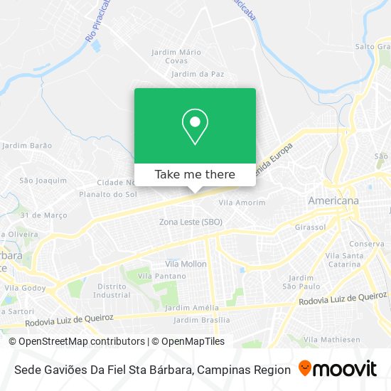 Sede Gaviões Da Fiel Sta Bárbara map