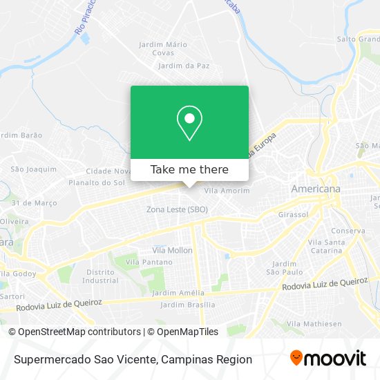 Supermercado Sao Vicente map