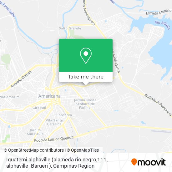 Mapa Iguatemi alphaville (alameda rio negro,111, alphaville- Barueri )