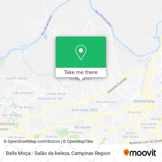 Bella Moça - Salão de beleza map