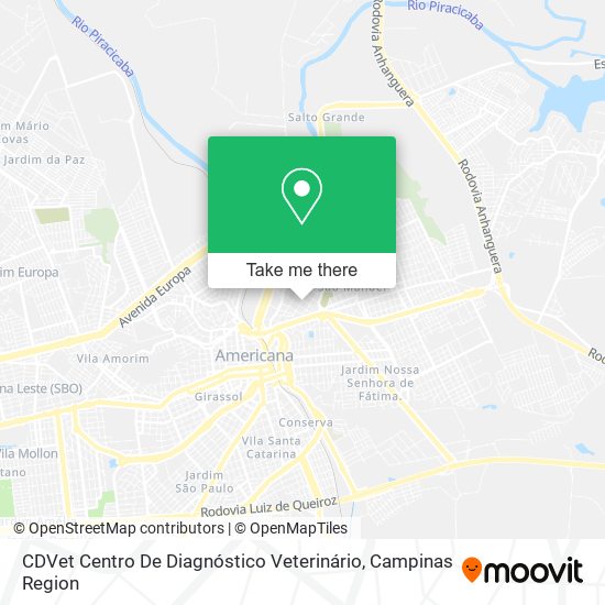 Mapa CDVet Centro De Diagnóstico Veterinário