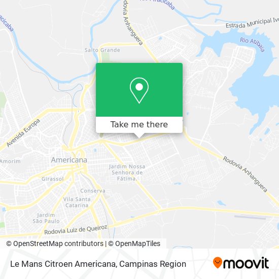 Le Mans Citroen Americana map