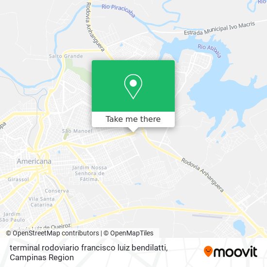 terminal rodoviario francisco luiz bendilatti map