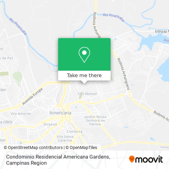 Condominio Residencial Americana Gardens map