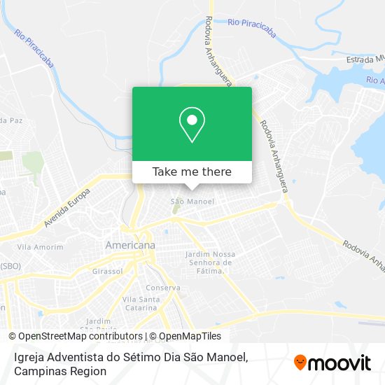 Igreja Adventista do Sétimo Dia São Manoel map