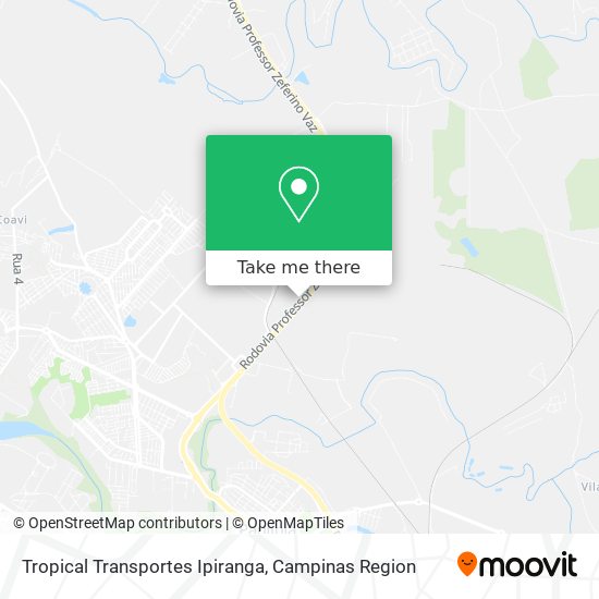 Tropical Transportes Ipiranga map